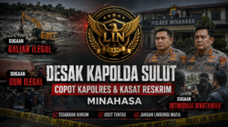 JERRY RUMAGIT & HUMAS DPP LIN DESAK KAPOLDA SULUT EVALUASI POLRES MINAHASA: KAPOLRES DAN KASAT RESKRIM DIMINTA DICOPOT JIKA TERBUKTI GAGAL TANGANI DUGAAN BBM ILEGAL, GALIAN ILEGAL DAN INTIMIDASI WARTAWAN
