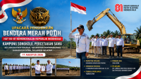 Upacara HUT ke-81 RI di Kampung Songkolo Berlangsung Khidmat, LIN Teguhkan Semangat Nasionalisme
