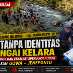 Misteri Mayat Tanpa Identitas di Sungai Kelara, Polisi Dalami Temuan Jenazah di Perbatasan Gowa–Jeneponto