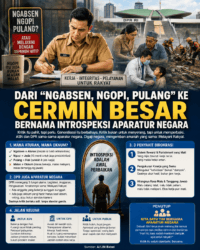 Dari “Ngabsen, Ngopi, Pulang” ke Cermin Besar Bernama Introspeksi Aparatur Negara