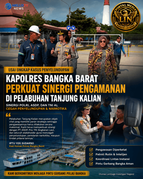 Usai Ungkap Kasus Penyelundupan, Kapolres Bangka Barat Perkuat Sinergi Pengamanan di Pelabuhan Tanjung Kalian
