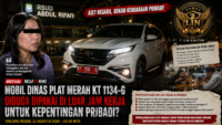 Mobil Dinas Plat Merah KT 1134-G Disorot: Dipakai di Luar Jam Kerja untuk Keperluan Pribadi?