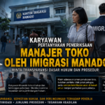 Karyawan Toko di Manado Pertanyakan Dugaan Penahanan Manajer dan Deportasi Pemilik Usaha.