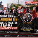 Ketua DPC Bangka Induk Pimpin Anggota LIN Ikuti Karnaval 17 Agustus, Tegaskan Peran Kontrol Sosial