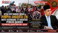 Ketua DPC Bangka Induk Pimpin Anggota LIN Ikuti Karnaval 17 Agustus, Tegaskan Peran Kontrol Sosial