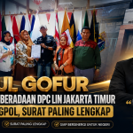 ABDUL GOFUR LAPORKAN KEBERADAAN DPC LIN JAKARTA TIMUR KE KESBANGPOL, SURAT DINILAI PALING LENGKAP