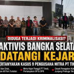 Diduga Terjadi Kriminalisasi, Tiga Aktivis Bangka Selatan Datangi Kejari dan Pertanyakan Kasus 9 Mitra PT Timah