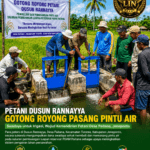 Inisiatif Mandiri, Petani Dusun Rannayya Swadaya Bangun Pintu Air demi Kelancaran Irigasi Sawah