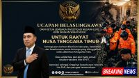 Belasungkawa Ketua Umum LIN, Robi Irawan Wiratmoko, untuk Masyarakat Nusa Tenggara Timur