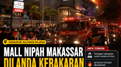 Mall NIPAH Makassar Dilanda Kebakaran, Jalan Urip Sumoharjo Macet