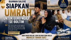 Rahman Salehe Siapkan Umrah untuk Guru Ngaji Se-Boltim.