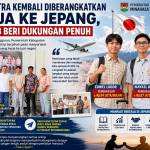 Anak Mitra Kembali Diberangkatkan Kerja ke Jepang, Pemkab Beri Dukungan Penuh.