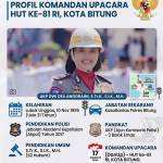 ​Momen Khidmat HUT ke-81 RI di Bitung: Sosok AKP Dwi Dea Anggraini, Polwan Pemimpin Komando Upacara.