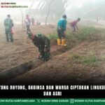 Melalui Gotong Royong, Babinsa dan Warga Ciptakan Lingkungan Bersih dan Asri