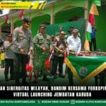 Mantapkan Sinergitas Wilayah, Dandim Bersama Forkopimda Ikuti Virtual Launching Jembatan Garuda