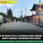 Jembatan Beton Merah Putih Di Kelurahan Muara Kembang Diharapkan Mampu Dongkrak Perekonomian Masyarakat