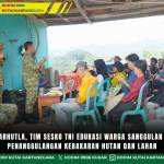 Cegah Karhutla, Tim Sesko TNI Edukasi Warga Sanggulan tentang Penanggulangan Kebakaran Hutan dan Lahan