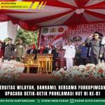 Perkuat Sinergitas Wilayah, Danramil Bersama Forkopimcam Sukseskan Upacara Detik-Detik Proklamasi HUT RI Ke-81