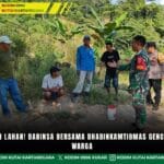 Stop Bakar Lahan, Babinsa Bersama Bhabinkamtibmas Gencar Edukasi Warga