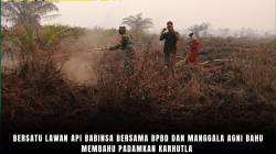 Bersatu Lawan Api Babinsa Bersama BPBD Dan Manggala Agni Bahu Membahu Padamkan Karhutla