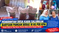Kepala Desa Kara dan Perangkat Desa Turun Langsung Salurkan Bantuan Pangan ke Tiap Dusun
