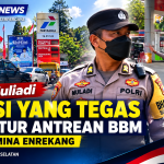Aiptu Muliadi, Polisi yang Tegas Mengatur Antrean BBM di Pertamina Enrekang