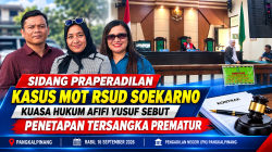 Sidang Praperadilan Kasus MOT RSUD Soekarno: Kuasa Hukum Afifi Yusuf Sebut Penetapan Tersangka Prematur