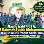 Maulid Nabi 1448 H, Safari Dakwah Syekh Muhammad Jaber di Masjid Nurul Yaqin Sario Tumpaan Disambut Antusias Jamaah