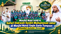 Maulid Nabi 1448 H, Safari Dakwah Syekh Muhammad Jaber di Masjid Nurul Yaqin Sario Tumpaan Disambut Antusias Jamaah