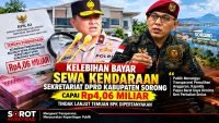 KELEBIHAN BAYAR SEWA KENDARAAN SEKRETARIAT DPRD KABUPATEN SORONG CAPAI Rp4,06 MILIAR, TINDAK LANJUT TEMUAN BPK DIPERTANYAKAN