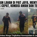 Kebakaran Terjadi di kampung pait jaya, BPBD Bangka Barat Bergerak Cepat padamkan Api.