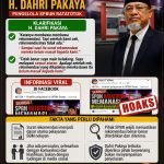 KLARIFIKASI H. DAHRI PAKAYA: INFORMASI SPBUN RATATOTOK YANG VIRAL DI FACEBOOK DISEBUT HOAKS, “KATANYA BAWA REKOMENDASI, SETELAH DICEK TIDAK ADA SURAT REKOMENDASI YANG MASUK!”