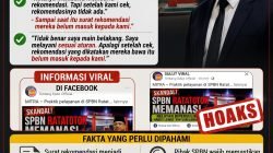 KLARIFIKASI H. DAHRI PAKAYA: INFORMASI SPBUN RATATOTOK YANG VIRAL DI FACEBOOK DISEBUT HOAKS, “KATANYA BAWA REKOMENDASI, SETELAH DICEK TIDAK ADA SURAT REKOMENDASI YANG MASUK!”