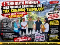 5 TAHUN RAKYAT MENUNGGU, JANJI PELEBARAN SUNGAI TIKALA–SARIO TAK KUNJUNG TERWUJUD! WARGA: JANGAN PERMAINKAN NASIB KAMI!