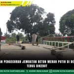 Pengerjaan Pengecoran Jembatan Beton Merah Putih Di Desa Beloro Terus Dikebut