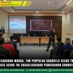 Perkuat Kesadaran Warga, Tim Penyuluh Karhutla Sesko TNI Bersama Pasis Sesko TNI Sosialisasikan Pencegahan Karhutla