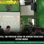 Cegah Karhutla, Tim Penyuluh Sesko TNI Berikan Sosialisasi dan Edukasi kepada Warga