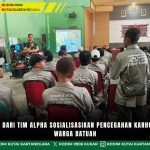 Penyuluhan Dari Tim Alpha Sosialisasikan Pencegahan Karhutla Kepada Warga Batuah