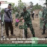 Sambut HUT ke-81 TNI, Kodim 0906/Kkr Lakukan Penanaman Pohon untuk Kelestarian Lingkungan