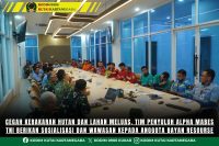 Cegah Kebakaran Hutan Dan Lahan Meluas, Tim Penyuluh Alpha Mabes TNI Berikan Sosialisasi Dan Wawasan Kepada Anggota Bayan Resourse