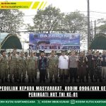 Wujud Kepedulian Kepada Masyarakat, Kodim 0906/Kkr Gelar Bazar Peringati HUT TNI Ke-81