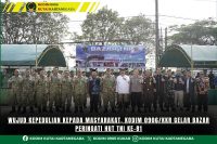 Wujud Kepedulian Kepada Masyarakat, Kodim 0906/Kkr Gelar Bazar Peringati HUT TNI Ke-81