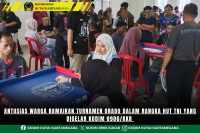 Antusias Warga Ramaikan Turnamen Orado Dalam Rangka HUT TNI Yang Digelar Kodim 0906/Kkr