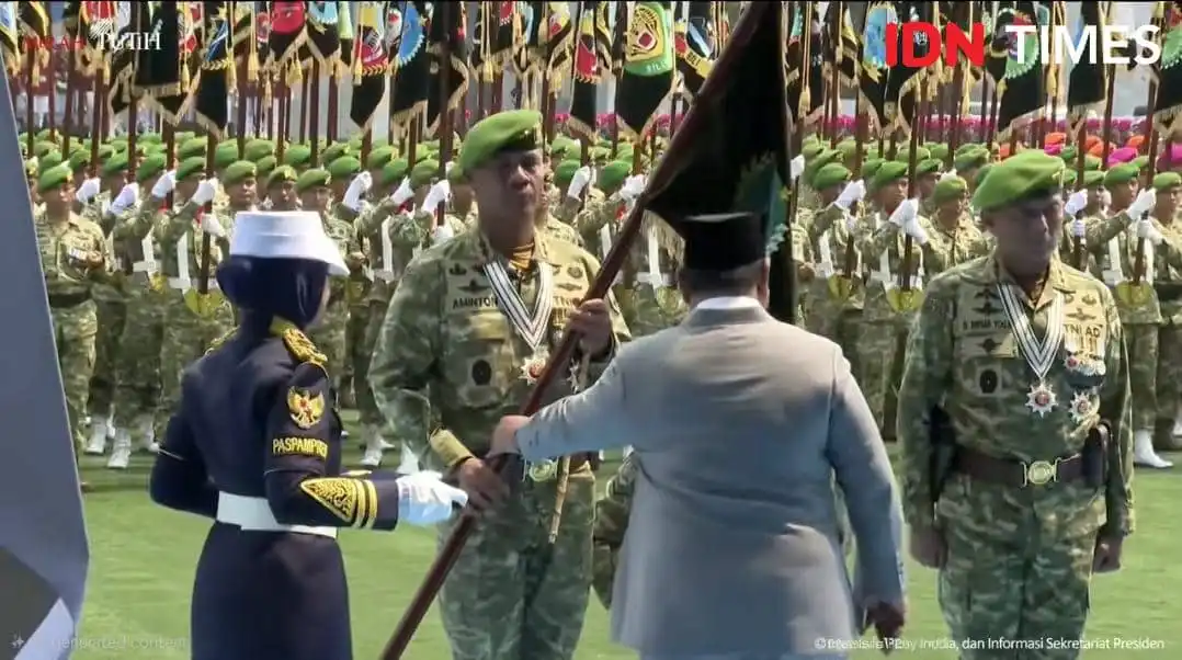 Prabowo Resmikan Enam Kodam Tambahan dalam HUT Ke-81 TNI