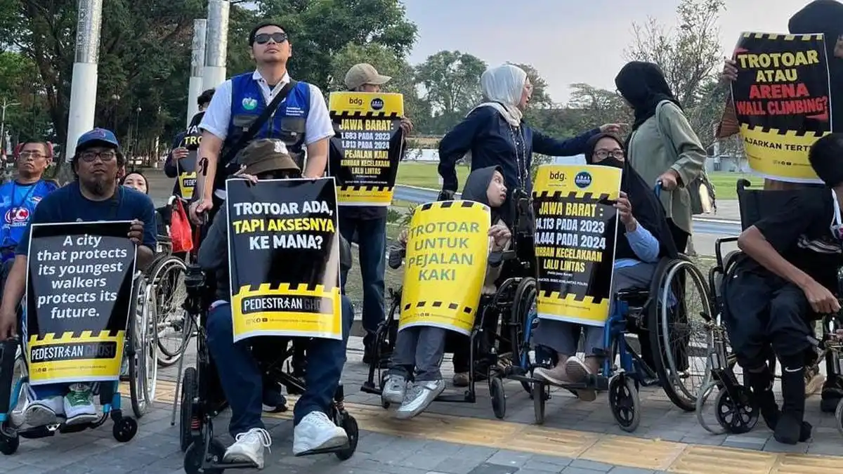 Audit Trotoar Gasibu Soroti Aksesibilitas bagi Penyandang Disabilitas di Bandung