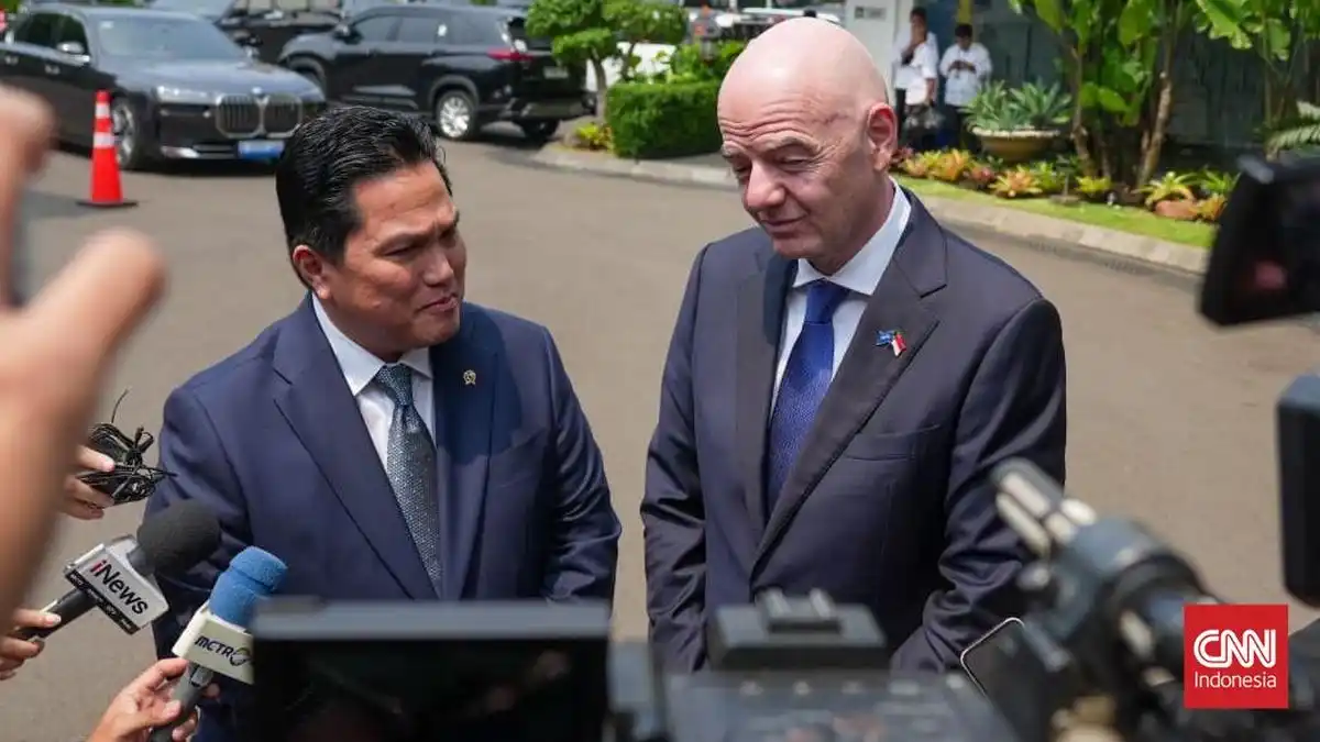 Prabowo Menerima Gianni Infantino di Istana, Erick Thohir Ungkap Kedekatan Keduanya