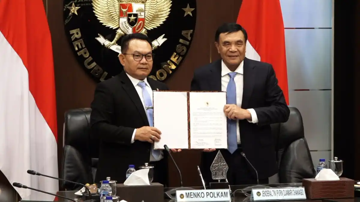 Djamari Chaniago Resmi Alihkan Tugas Menkopolkam kepada Dudung Abdurachman