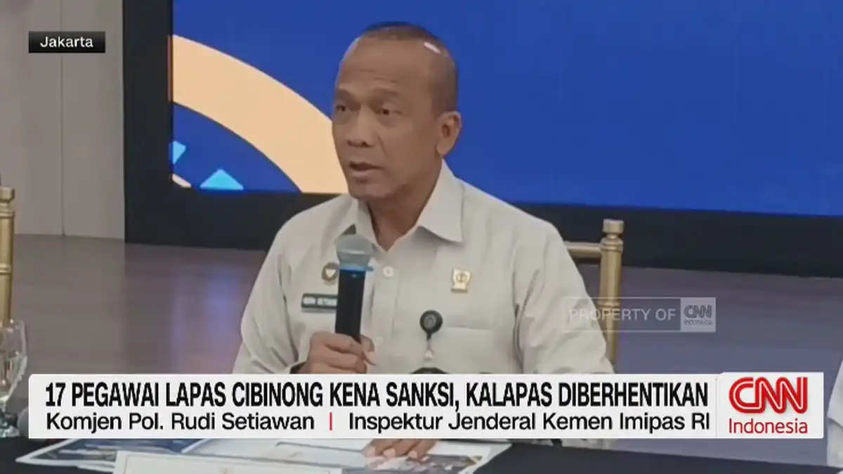 Tujuh Belas Pegawai Lapas Cibinong Dijatuhi Sanksi, Satu Orang Diberhentikan
