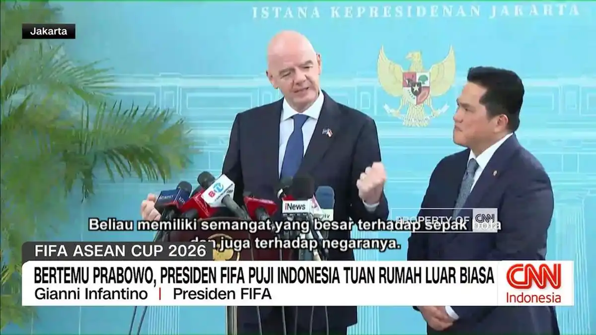 Gianni Infantino Temui Prabowo, Apresiasi Perkembangan Sepak Bola ASEAN