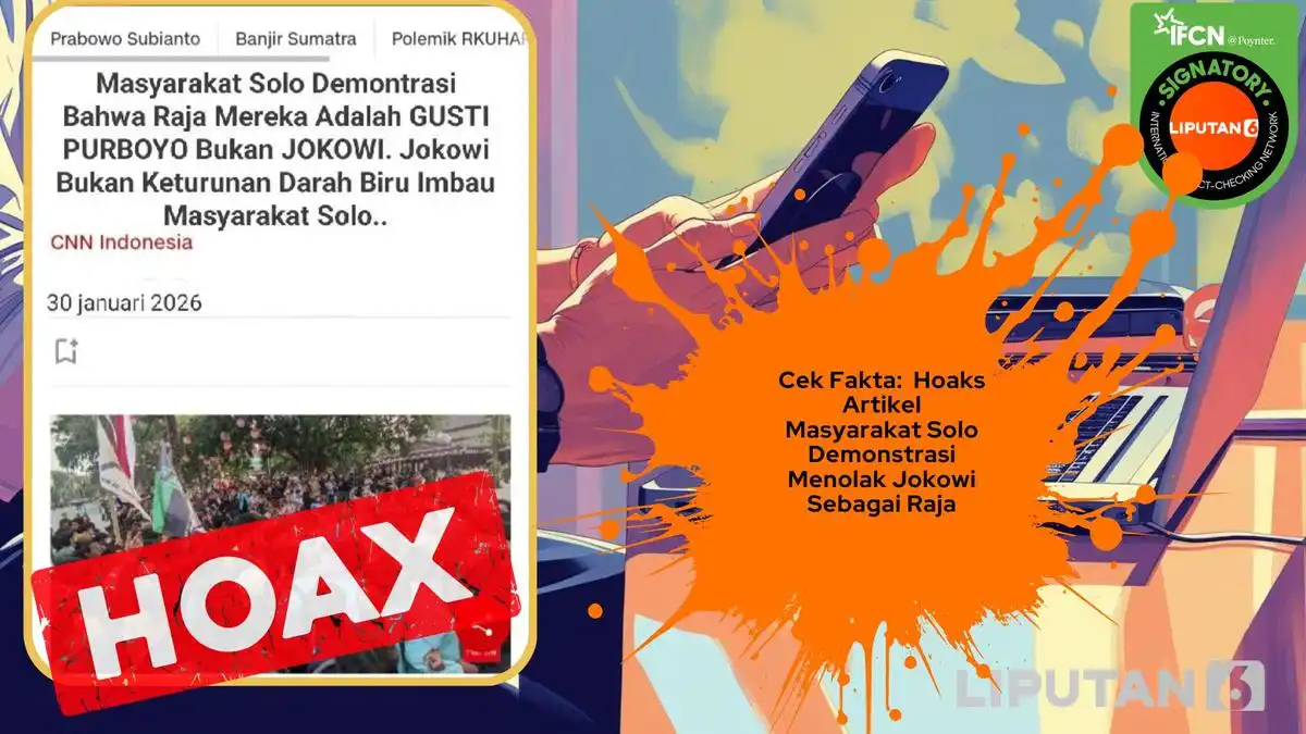Tiga Klaim Palsu tentang Solo yang Sempat Beredar di Media Sosial